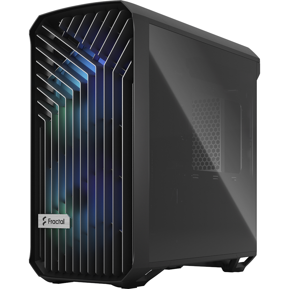 A large main feature product image of Fractal Design Torrent Compact RGB TG Light Tint Mid Tower Case - Black