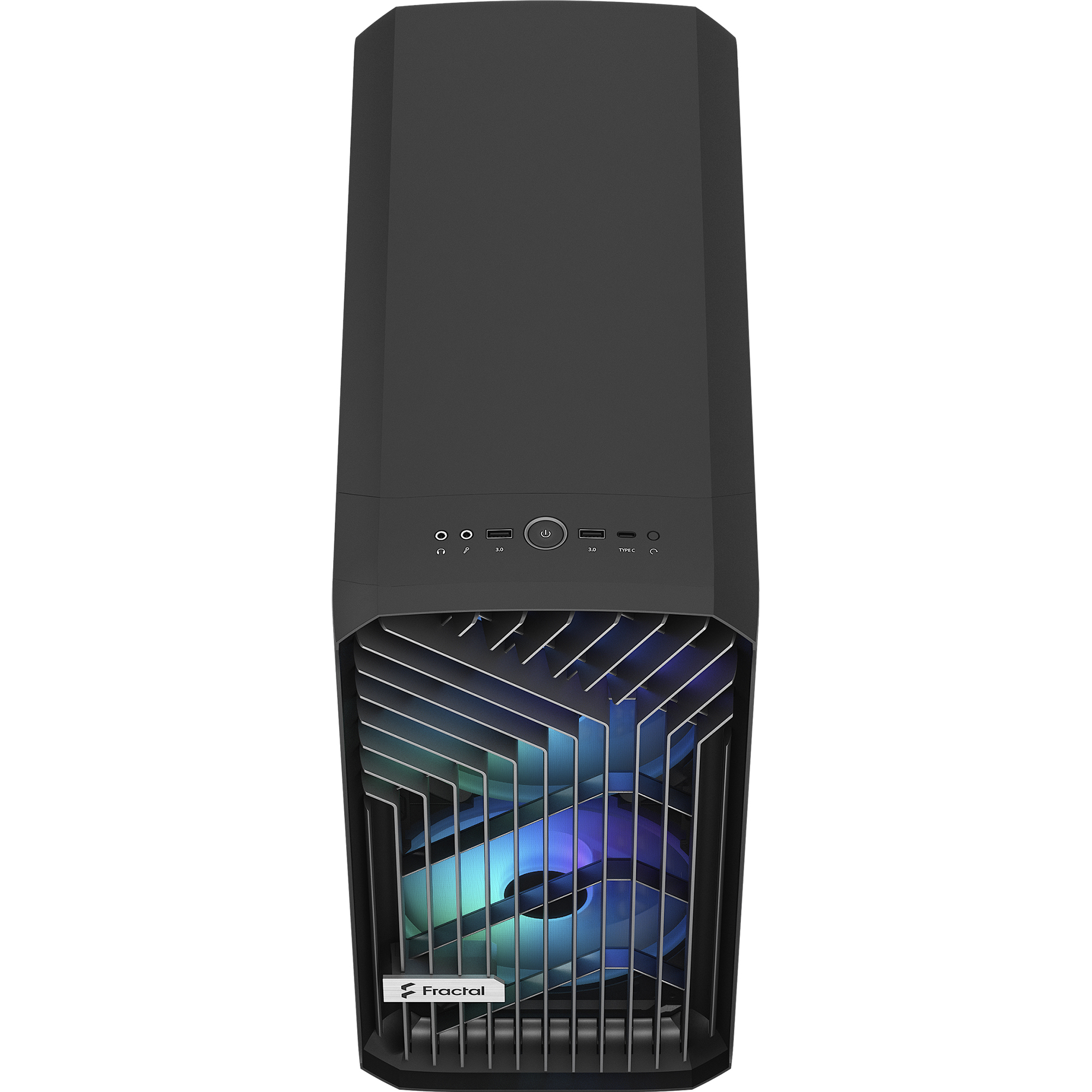 A large main feature product image of Fractal Design Torrent Compact RGB TG Light Tint Mid Tower Case (Black)