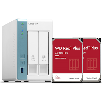 Product image of QNAP TS-231P3 & WD Red Plus 16TB Bundle - Click for product page of QNAP TS-231P3 & WD Red Plus 16TB Bundle