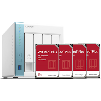 Product image of QNAP TS-431P3 & WD Red Plus 32TB Bundle - Click for product page of QNAP TS-431P3 & WD Red Plus 32TB Bundle