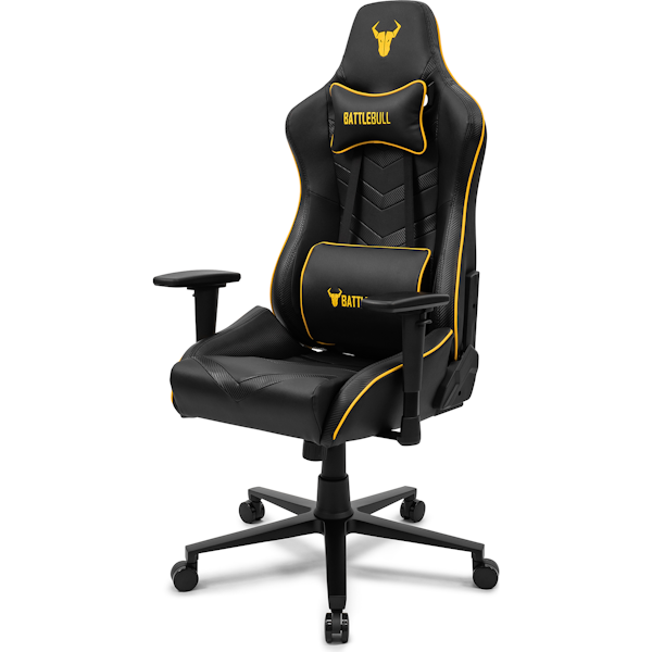 BattleBull Diversion Gaming Chair Black/Amber PLE Computers