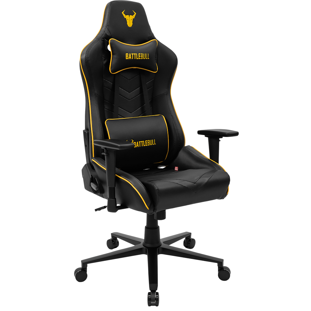 A large main feature product image of BattleBull Diversion Gaming Chair - Black/Amber