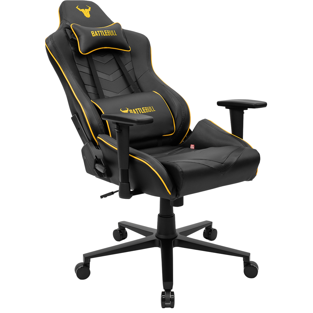 A large main feature product image of BattleBull Diversion Gaming Chair - Black/Amber