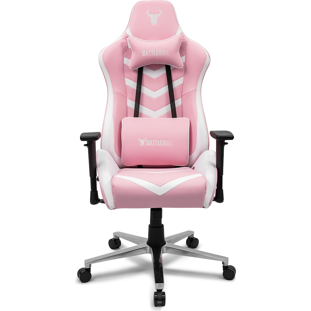 A large main feature product image of BattleBull Diversion Gaming Chair Pink/White