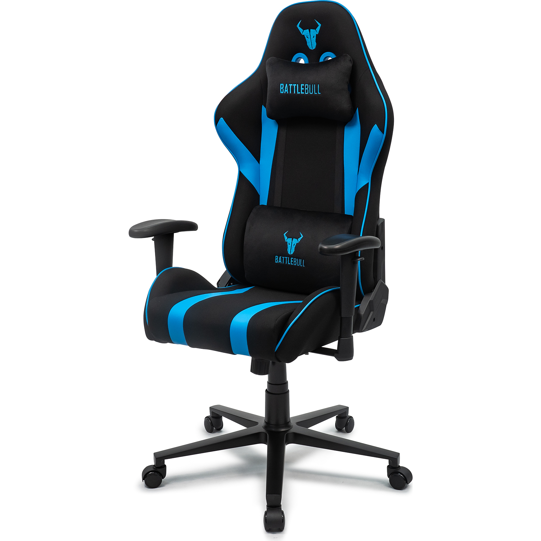 BattleBull Tyro Gaming Chair Black Blue PLE Computers