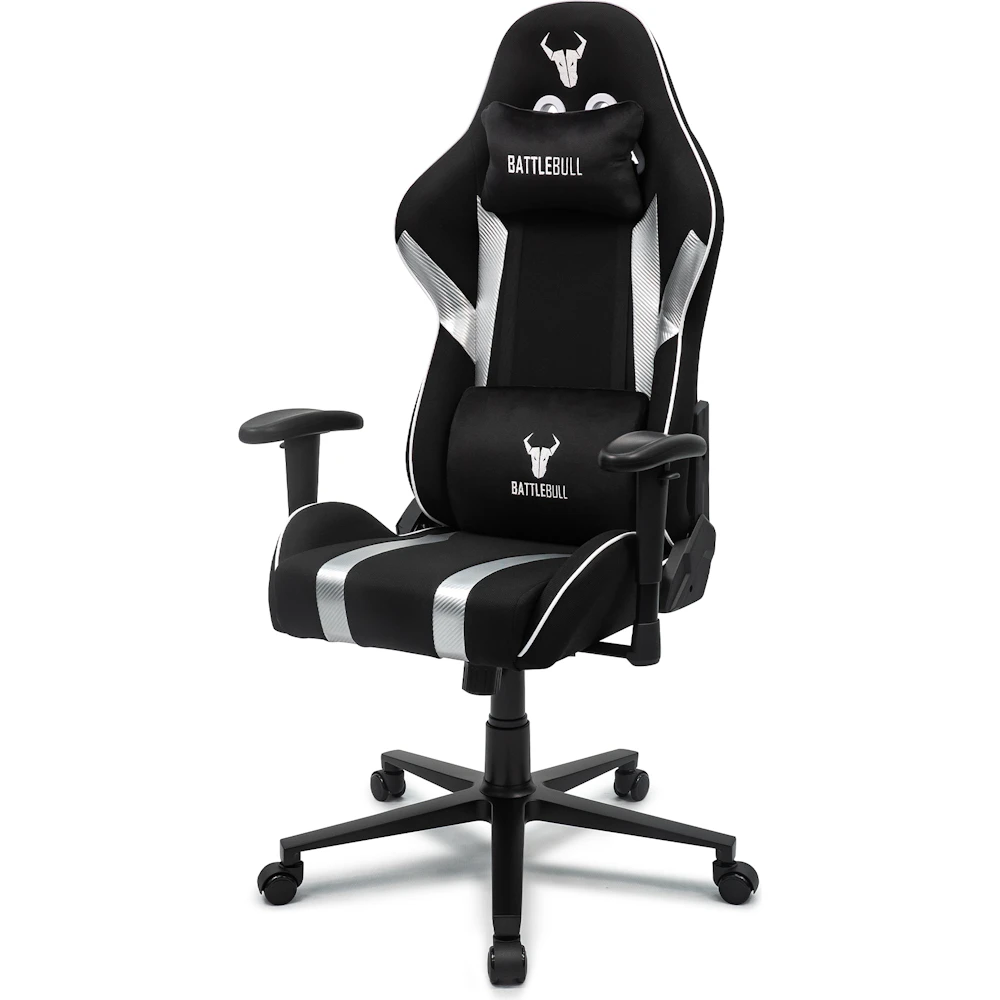 BattleBull Tyro Gaming Chair - Black/Silver