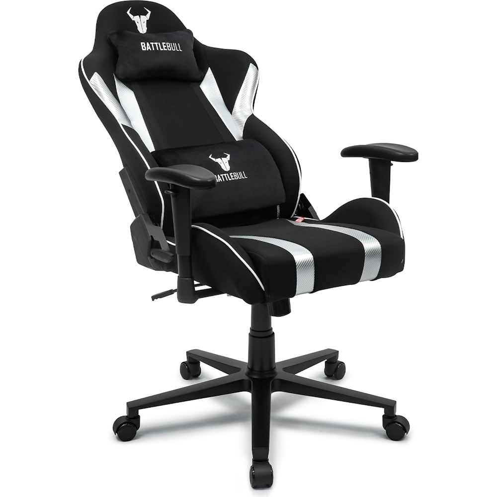 A large main feature product image of BattleBull Tyro Gaming Chair Black/Silver