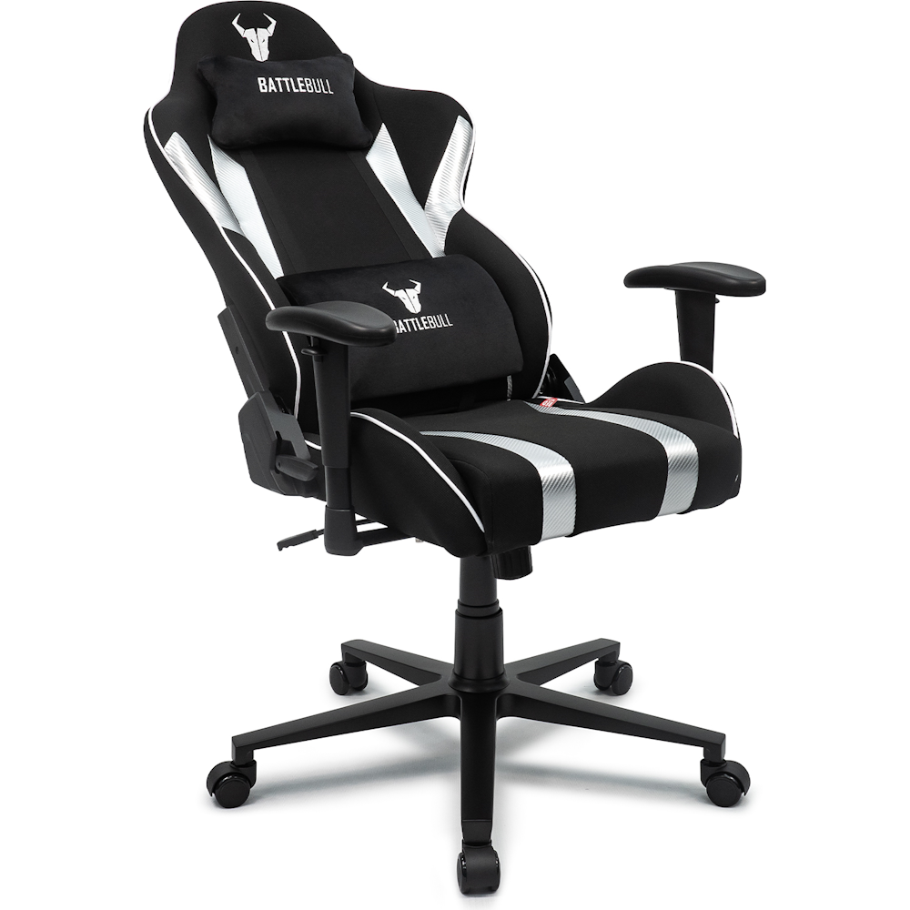 A large main feature product image of BattleBull Tyro Gaming Chair - Black/Silver