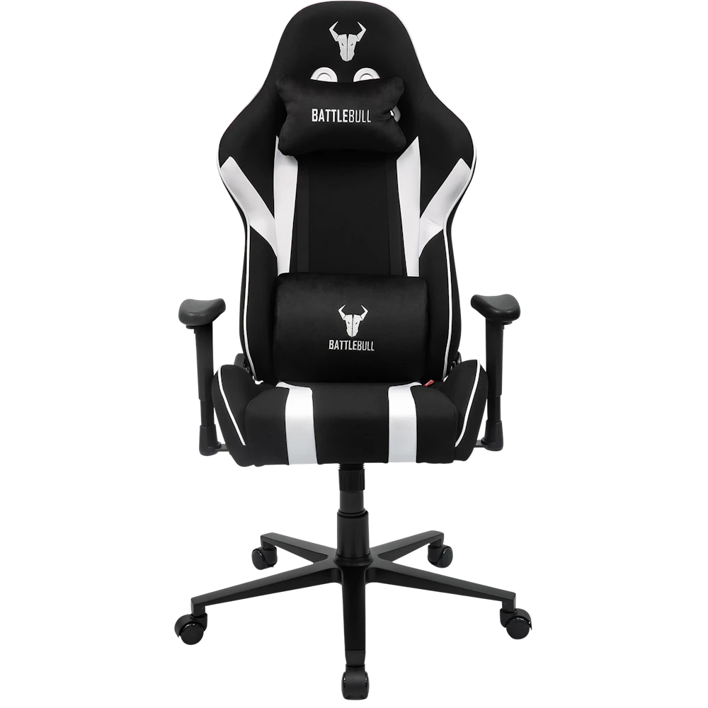 A large main feature product image of BattleBull Tyro Gaming Chair - Black/White
