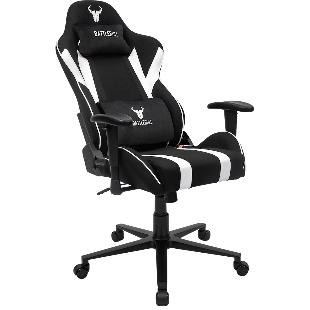 A large main feature product image of BattleBull Tyro Gaming Chair - Black/White