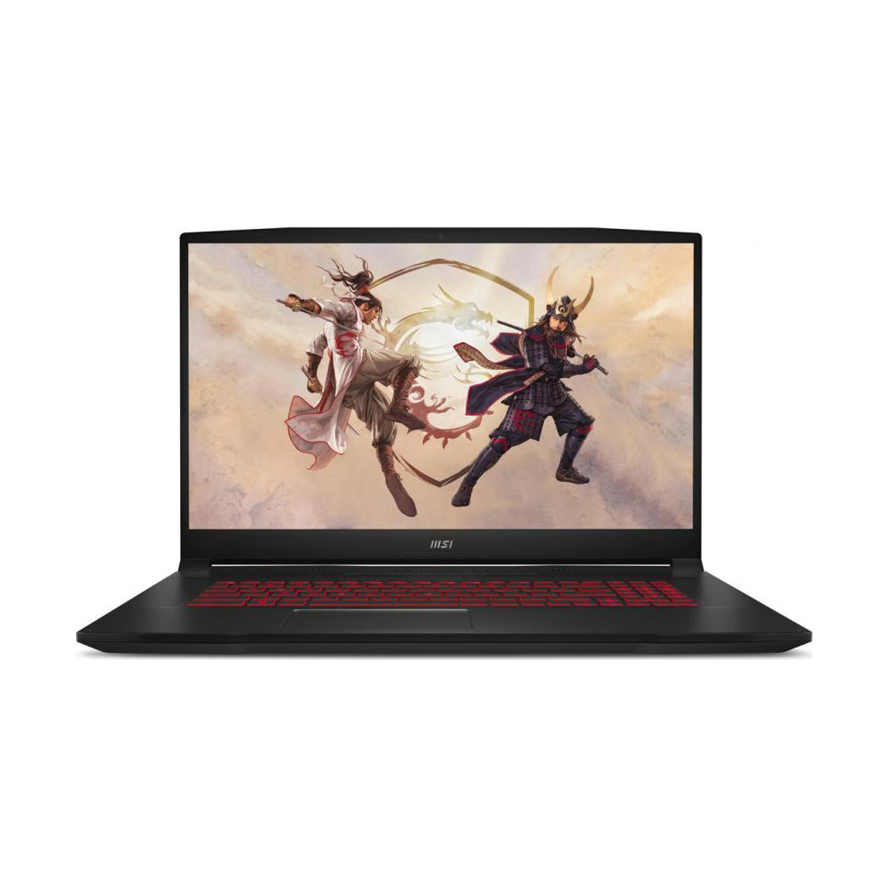A large main feature product image of MSI Katana GF76 12UC 17.3" 144Hz i7 12th Gen RTX 3050 Windows 11 Home Gaming Notebook