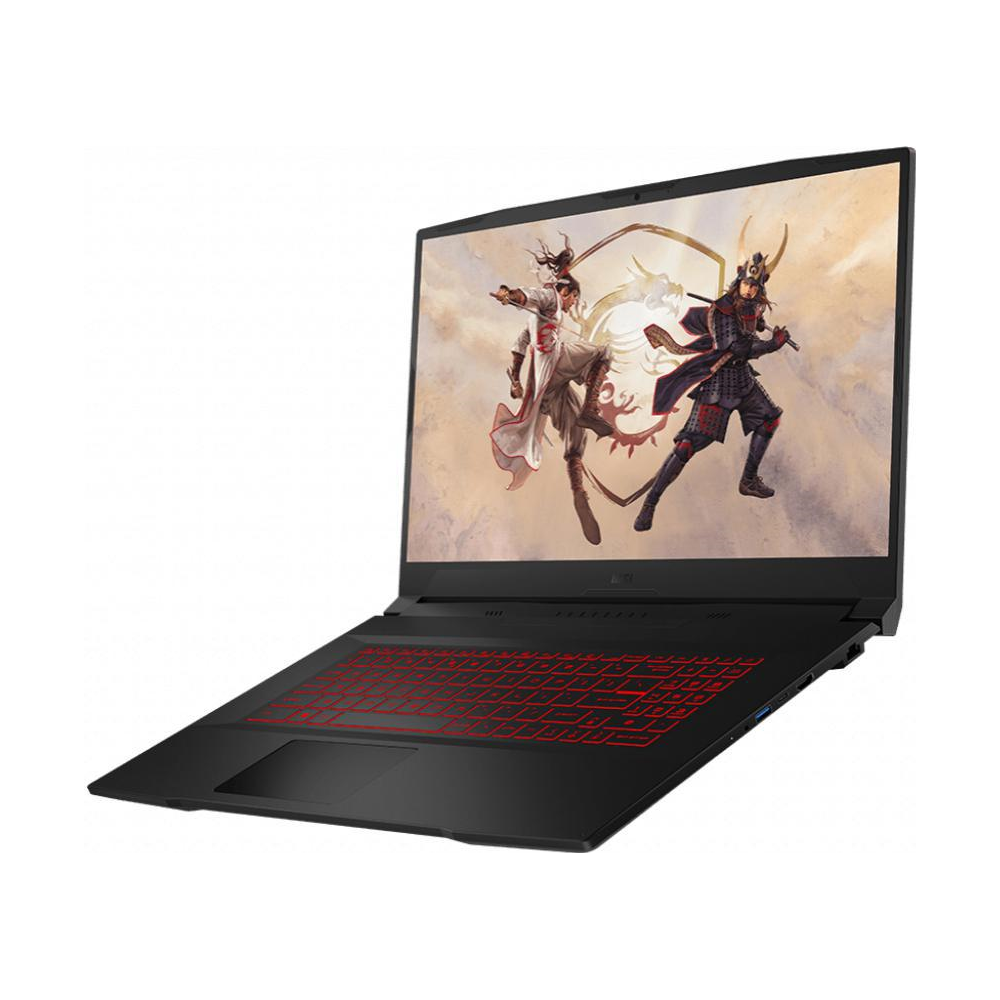 A large main feature product image of MSI Katana GF76 12UC 17.3" 144Hz i7 12th Gen RTX 3050 Windows 11 Home Gaming Notebook