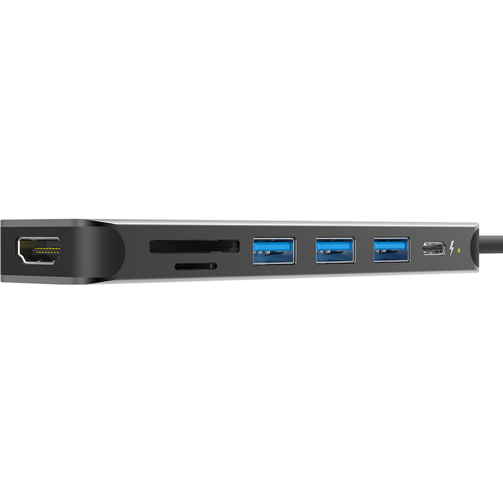 A large main feature product image of Silicon Power Boost SU20 USB-C 7-in-1 Multiport Docking Station