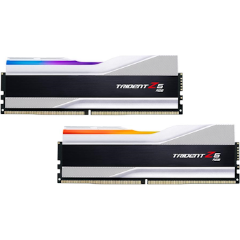 Product image of G.Skill 32GB Kit (2x16GB) DDR5 Trident Z5 RGB C32 6400MHz -  Silver - Click for product page of G.Skill 32GB Kit (2x16GB) DDR5 Trident Z5 RGB C32 6400MHz -  Silver