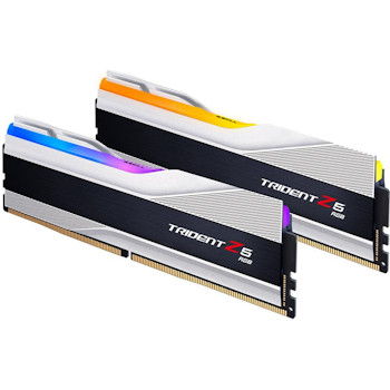 Product image of G.Skill 32GB Kit (2x16GB) DDR5 Trident Z5 RGB C32 6400MHz -  Silver - Click for product page of G.Skill 32GB Kit (2x16GB) DDR5 Trident Z5 RGB C32 6400MHz -  Silver