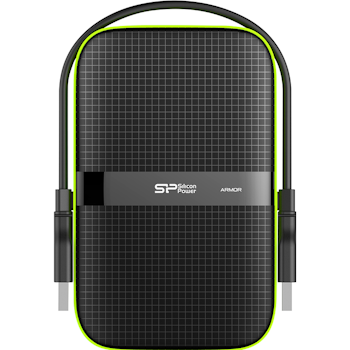Product image of Silicon Power Armor A60 USB 3.2 Gen 1 2.5" External HDD 1TB Green - Click for product page of Silicon Power Armor A60 USB 3.2 Gen 1 2.5" External HDD 1TB Green