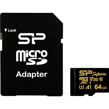 Product image of Silicon Power Golden Series Superior 64GB microSDHC/SDXC Card - Click for product page of Silicon Power Golden Series Superior 64GB microSDHC/SDXC Card