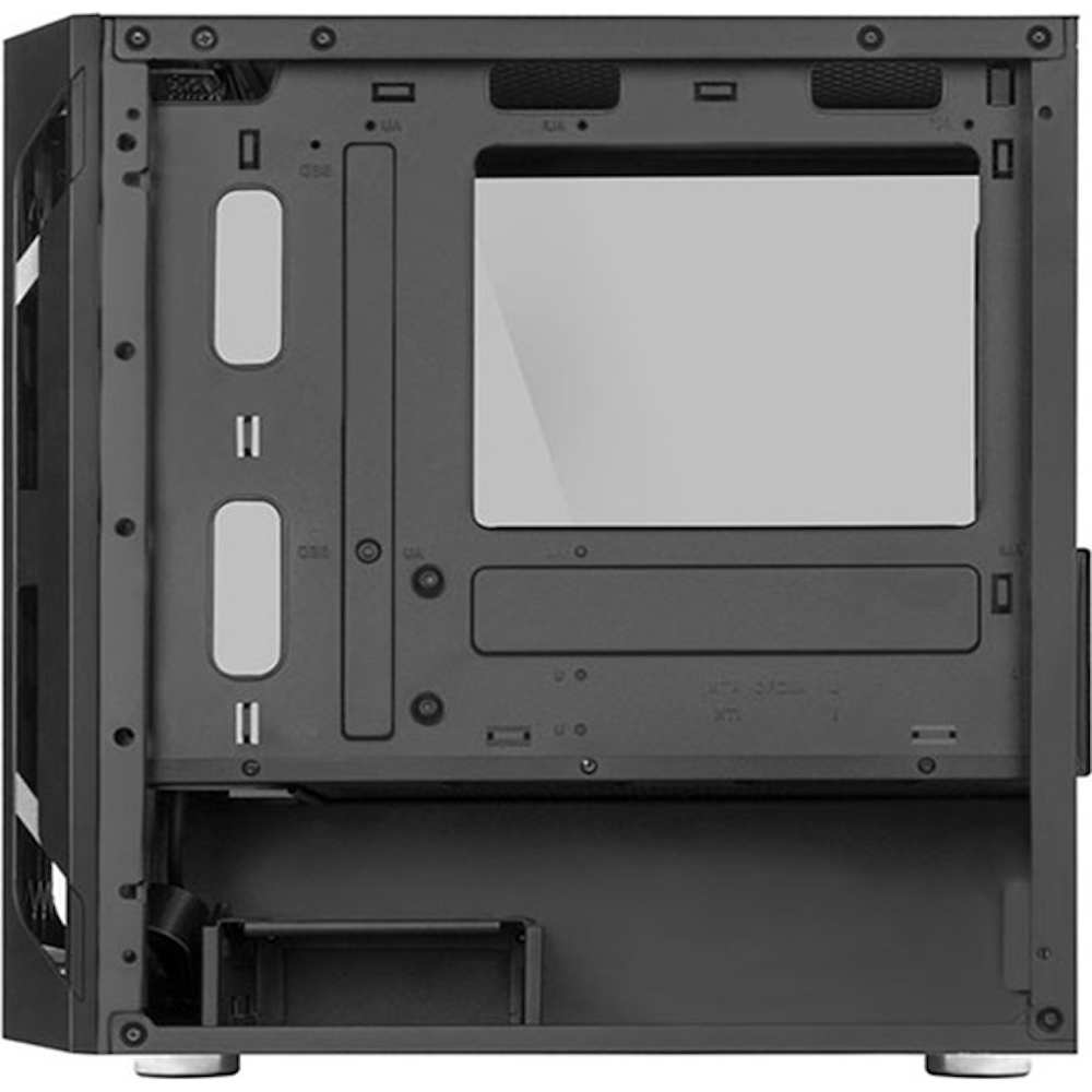 A large main feature product image of SilverStone FARA H1M Pro Micro Tower Case - Black