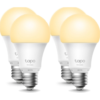 Product image of TP-LINK Tapo L510E Smart Wi-Fi DImmable Light Bulb 4-Pack - Click for product page of TP-LINK Tapo L510E Smart Wi-Fi DImmable Light Bulb 4-Pack