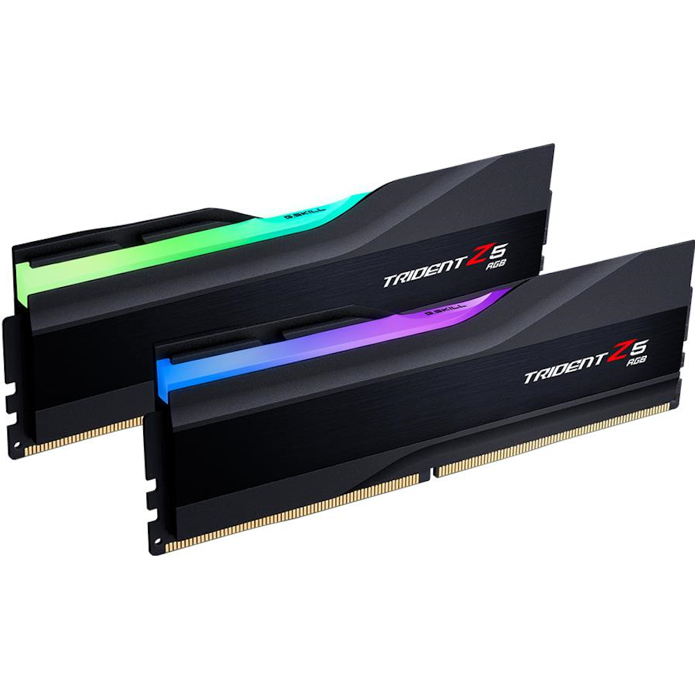 A large main feature product image of G.Skill 32GB Kit (2x16GB) DDR5 Trident Z5 RGB C36 5600MHz - Black