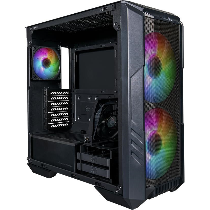 A large main feature product image of Cooler Master MasterBox HAF 500 Mid Tower Case (Black)