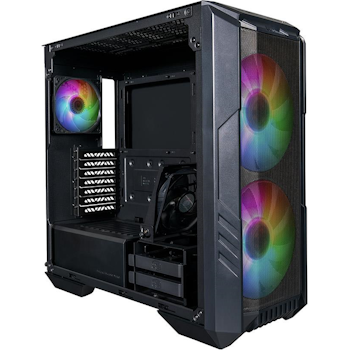 Product image of Cooler Master MasterBox HAF 500 ARGB Mid Tower Case Black - Click for product page of Cooler Master MasterBox HAF 500 ARGB Mid Tower Case Black