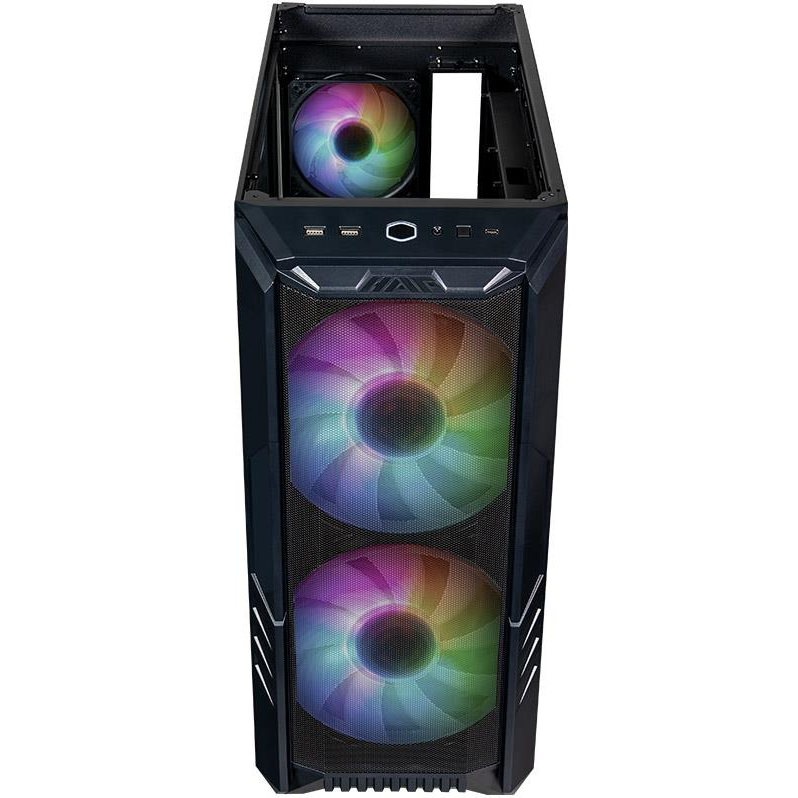 A large main feature product image of Cooler Master MasterBox HAF 500 Mid Tower Case (Black)