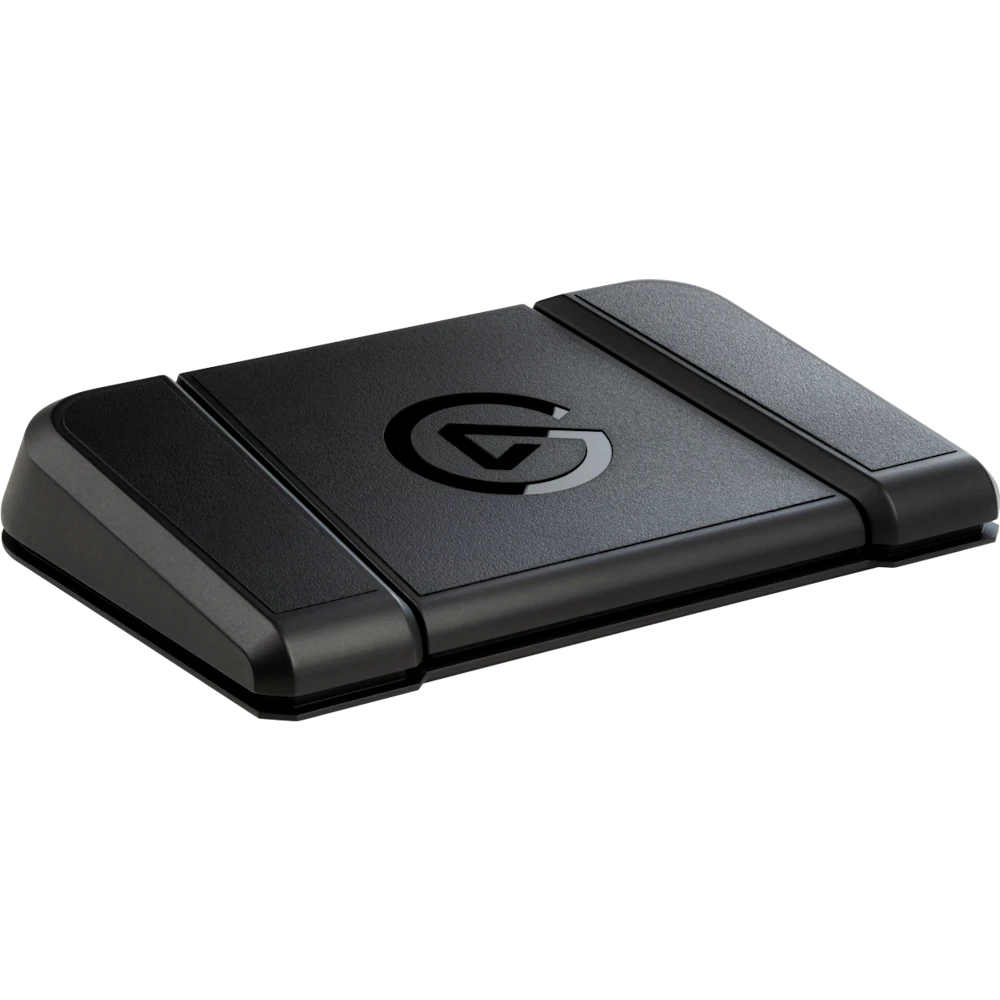 A large main feature product image of Elgato Stream Deck Pedal