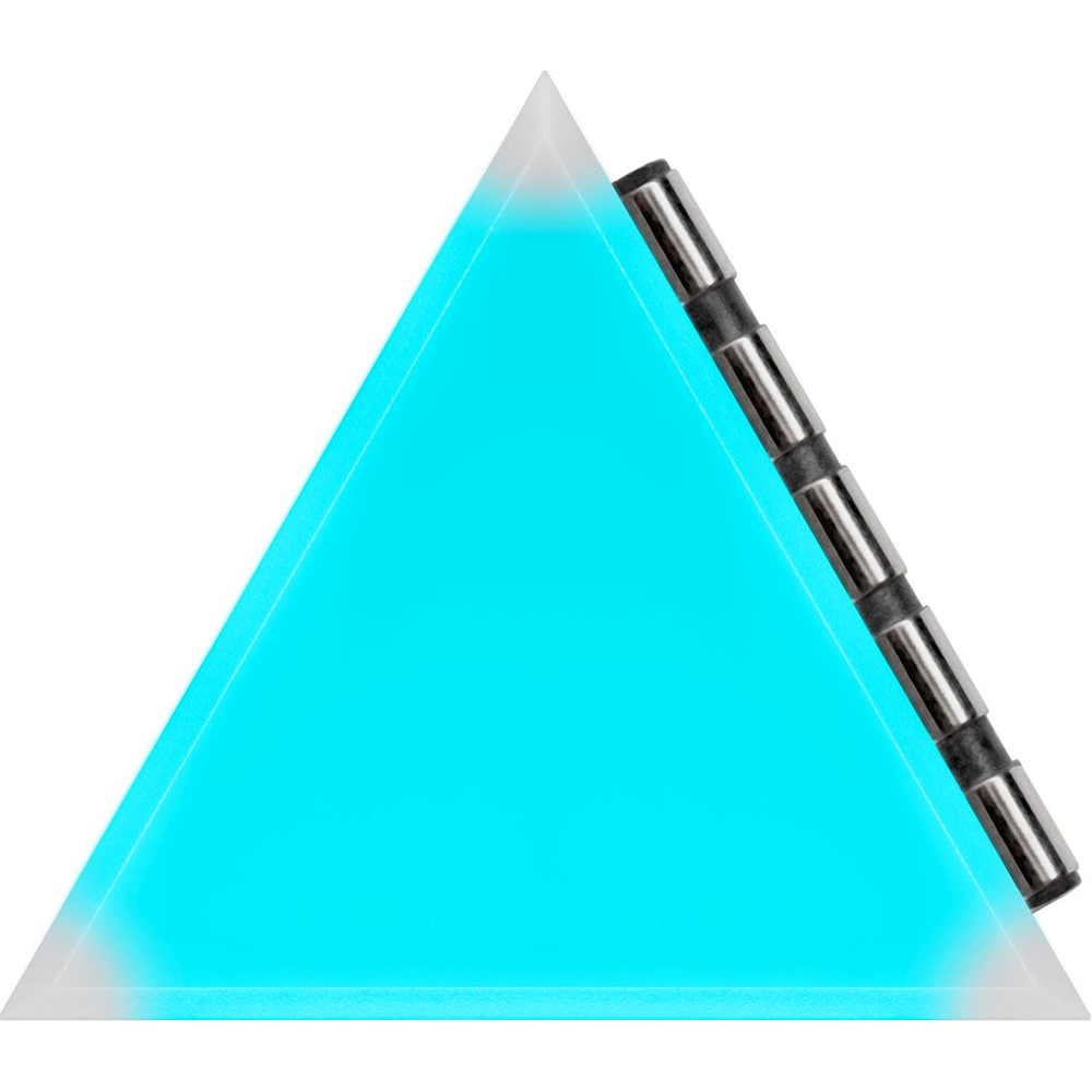 A large main feature product image of Corsair iCUE LC100 Smart Case Lighting - Triangle Starter Kit
