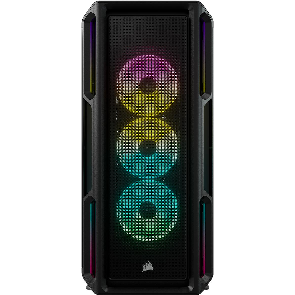 A large main feature product image of Corsair iCue 5000T Mid Tower Case - Black
