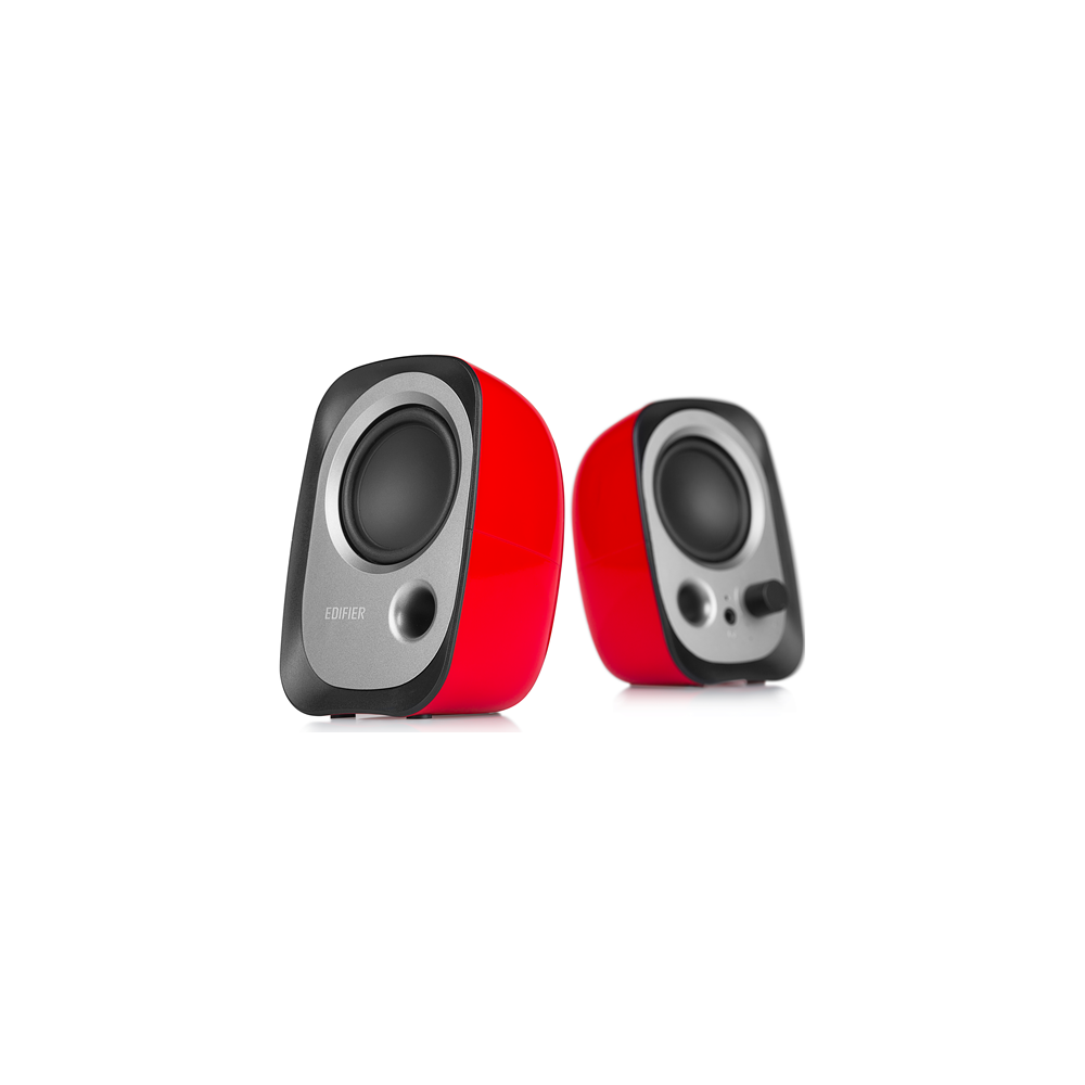 A large main feature product image of Edifier R12U 2.0 USB Speakers Red