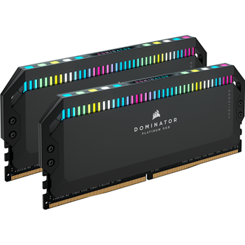 Product image of Corsair 32GB Kit (2x16GB) DDR5 Dominator Platinum 5600MHz C36 - Black - Click for product page of Corsair 32GB Kit (2x16GB) DDR5 Dominator Platinum 5600MHz C36 - Black