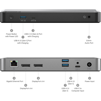 Product image of Alogic MX2 USB-C Dual Display DP Alt. Mode Docking Station - With 65W Power Delivery - Click for product page of Alogic MX2 USB-C Dual Display DP Alt. Mode Docking Station - With 65W Power Delivery