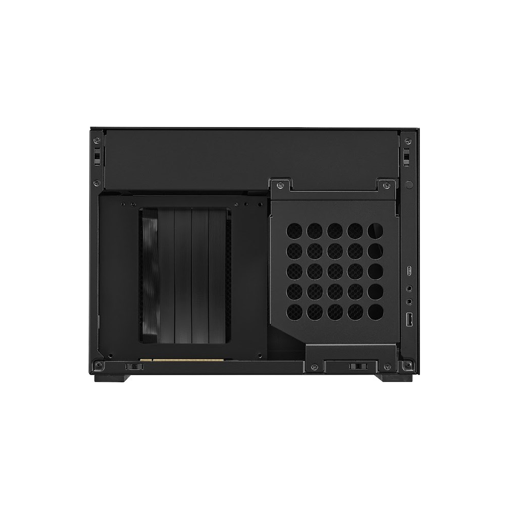 A large main feature product image of Lian Li A4-H2O SFF 11L Mini-ITX Case (Black)