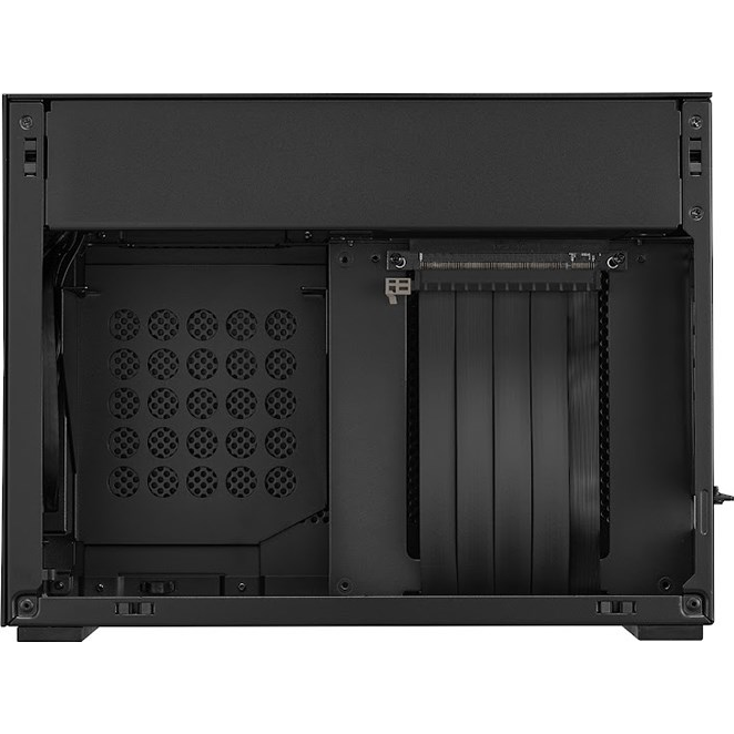 A large main feature product image of Lian Li A4-H2O SFF 11L Mini-ITX Case (Black)