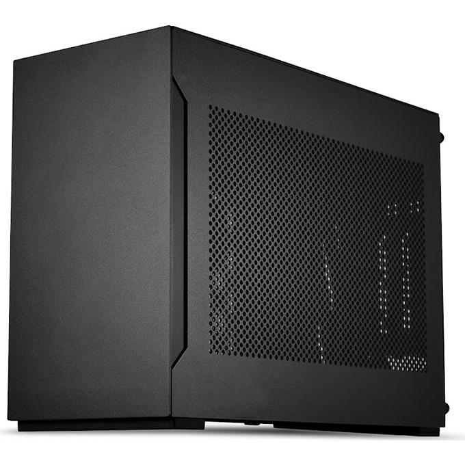 A large main feature product image of Lian Li A4-H2O SFF 11L Mini-ITX Case (Black)