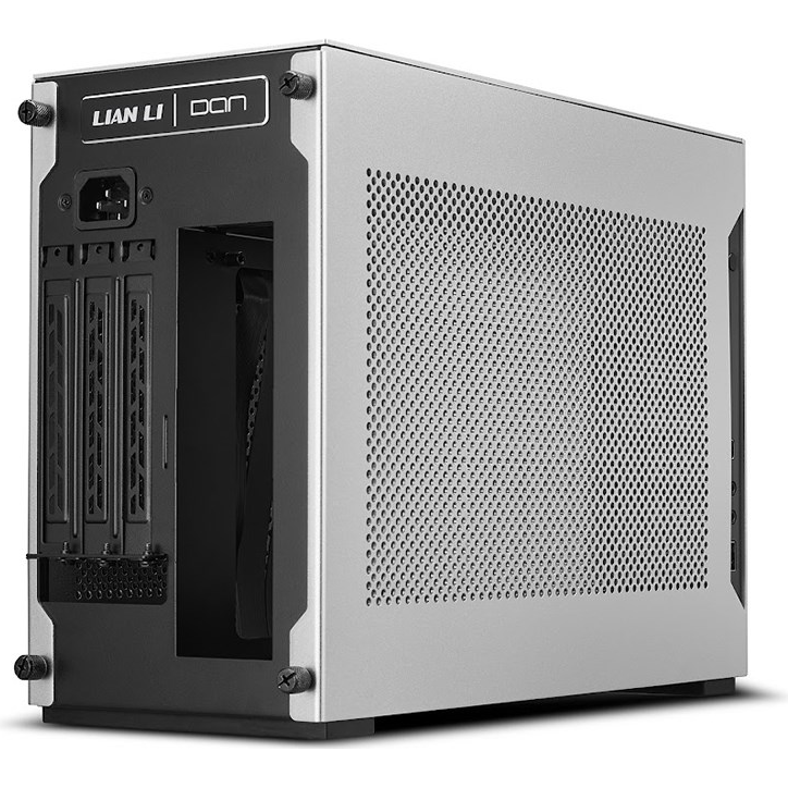 A large main feature product image of Lian Li A4-H2O SFF 11L Mini-ITX Case (Silver)