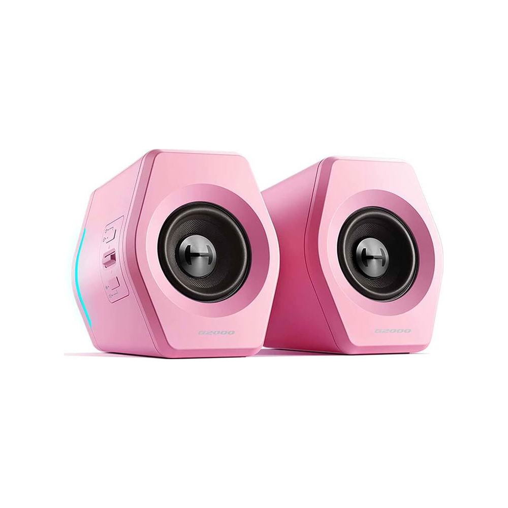 A large main feature product image of Edifier G2000 2.0 Bluetooth Gaming Speakers -  Pink
