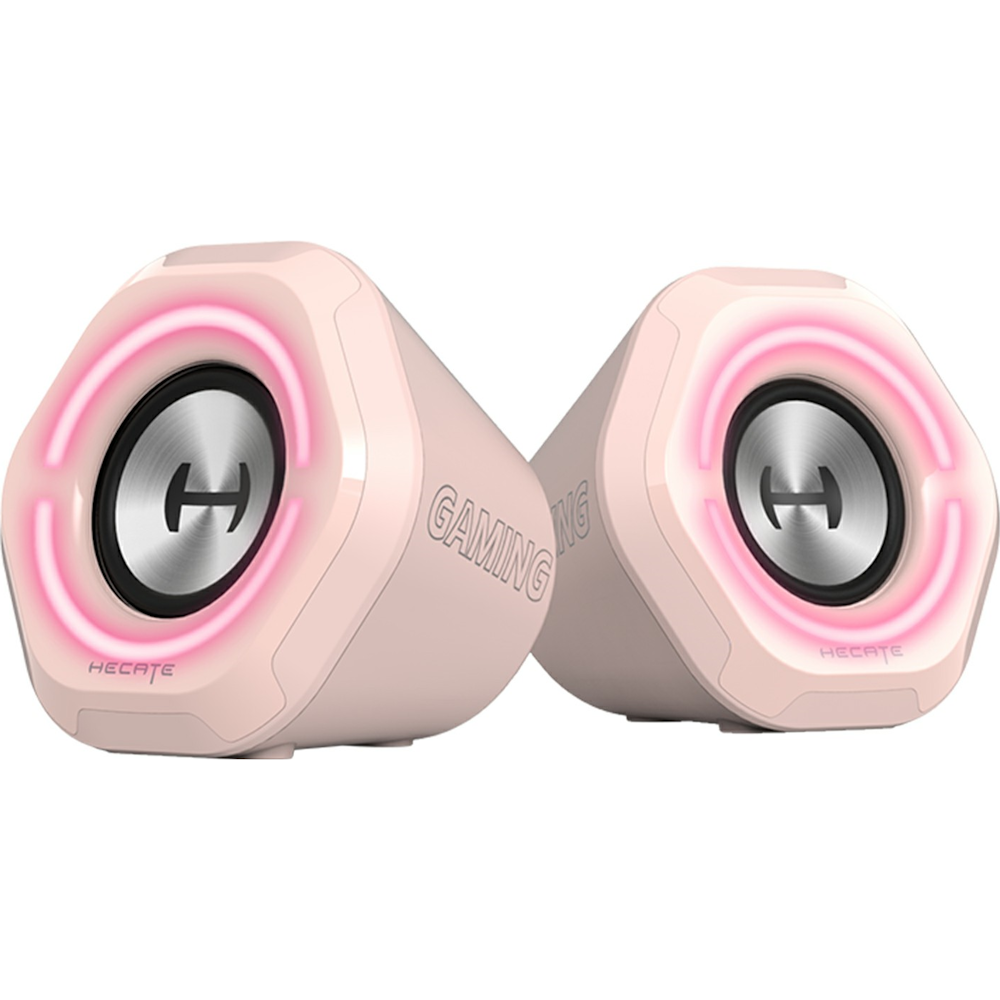 A large main feature product image of Edifier G1000 Bluetooth Gaming Stereo Speaker - Pink