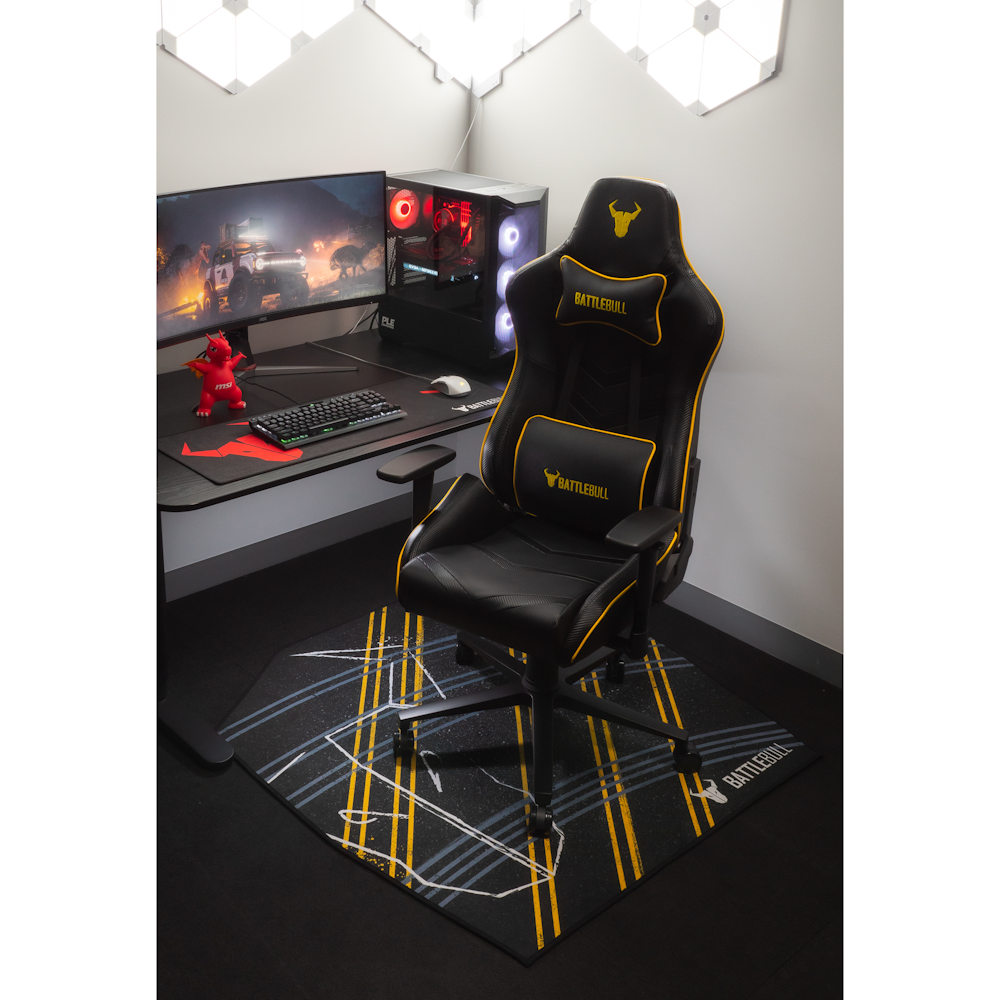 A large main feature product image of BattleBull Diversion Gaming Chair - Black/Amber