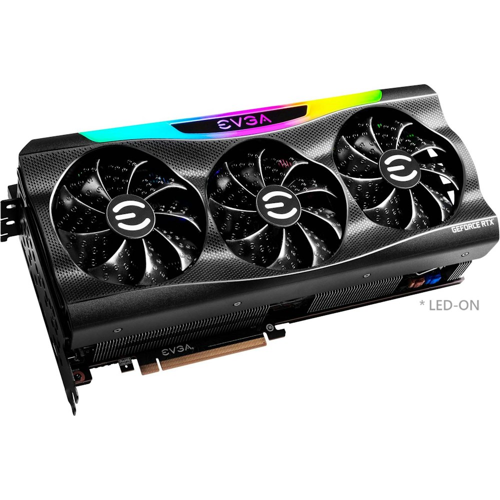 A large main feature product image of EVGA GeForce RTX 3090 Ti FTW3 Gaming 24GB GDDR6X