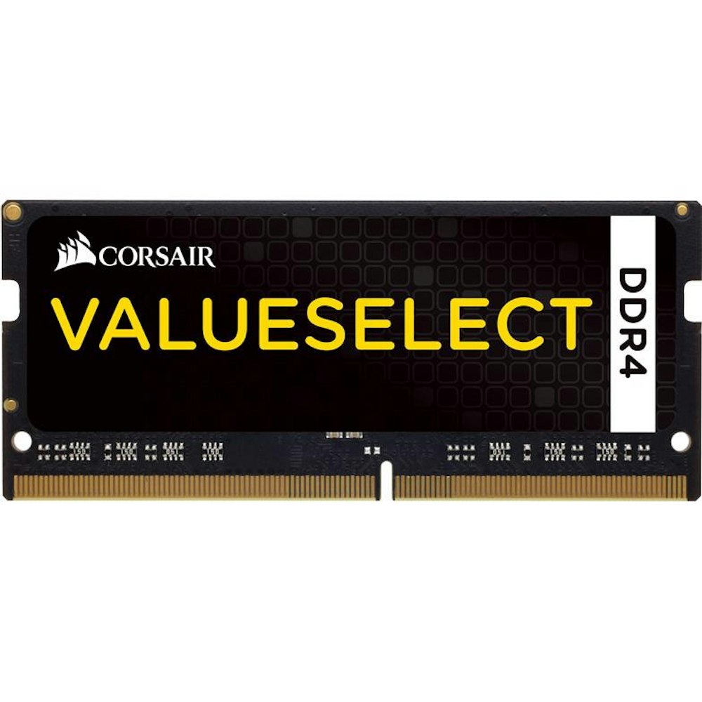 A large main feature product image of Corsair 16GB Single (1x16GB) DDR4 SODIMM C15 2133MHz