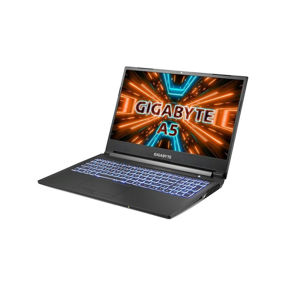 A large main feature product image of Gigabyte A5 K1 15.6" Ryzen 7 RTX 3060P Windows 11 Gaming Notebook