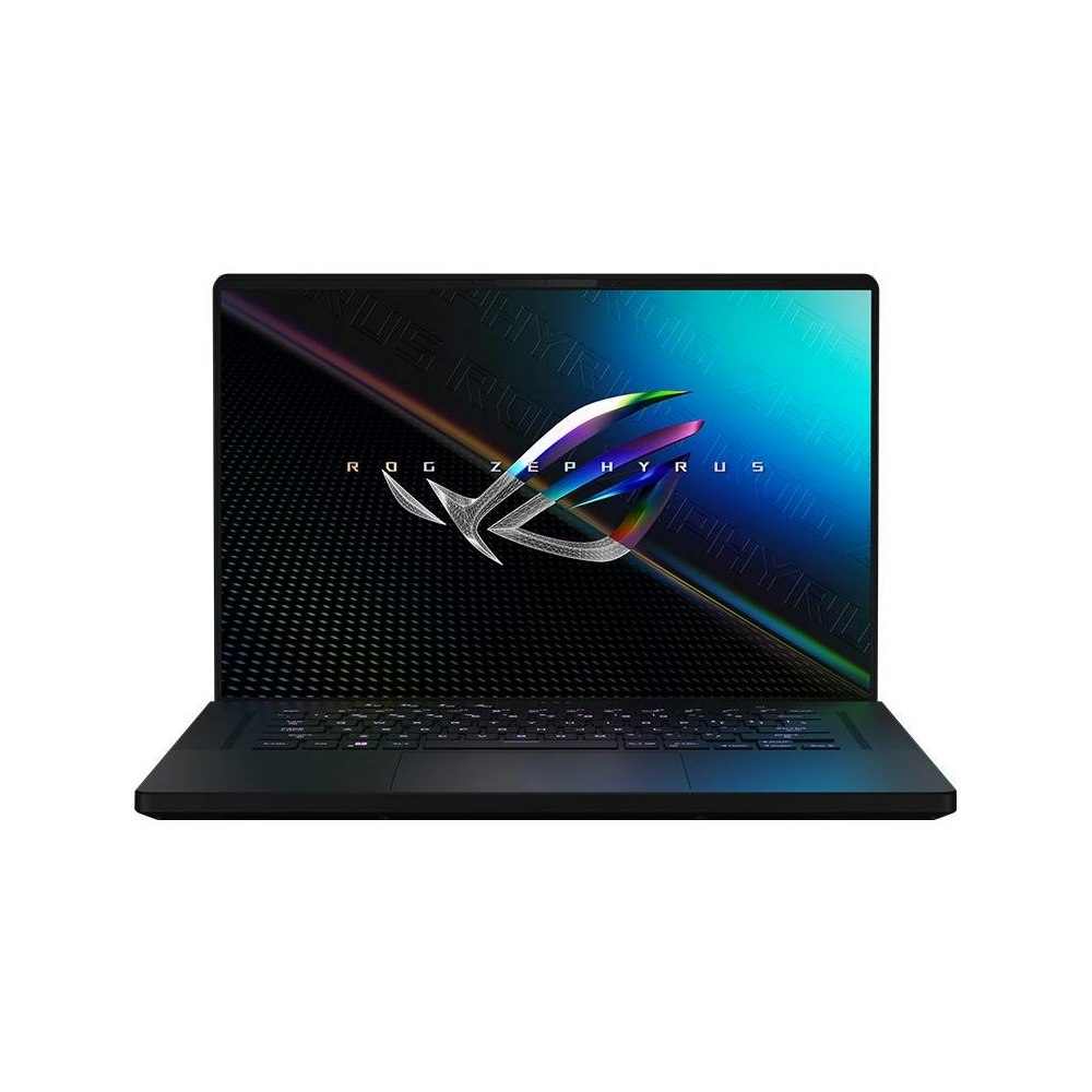 A large main feature product image of ASUS ROG Zephyrus M16 16" i9 12th Gen RTX 3070 Ti Windows 11 Gaming Notebook