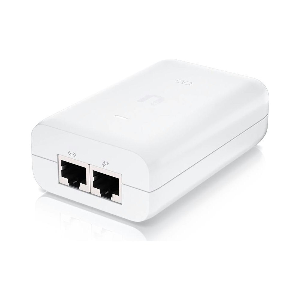 A large main feature product image of Ubiquiti POE 802.3at Injector