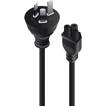 Product image of ALOGIC 0.5m Aus 3 Pin Mains Plug to IEC C5 Male to Female - Click for product page of ALOGIC 0.5m Aus 3 Pin Mains Plug to IEC C5 Male to Female