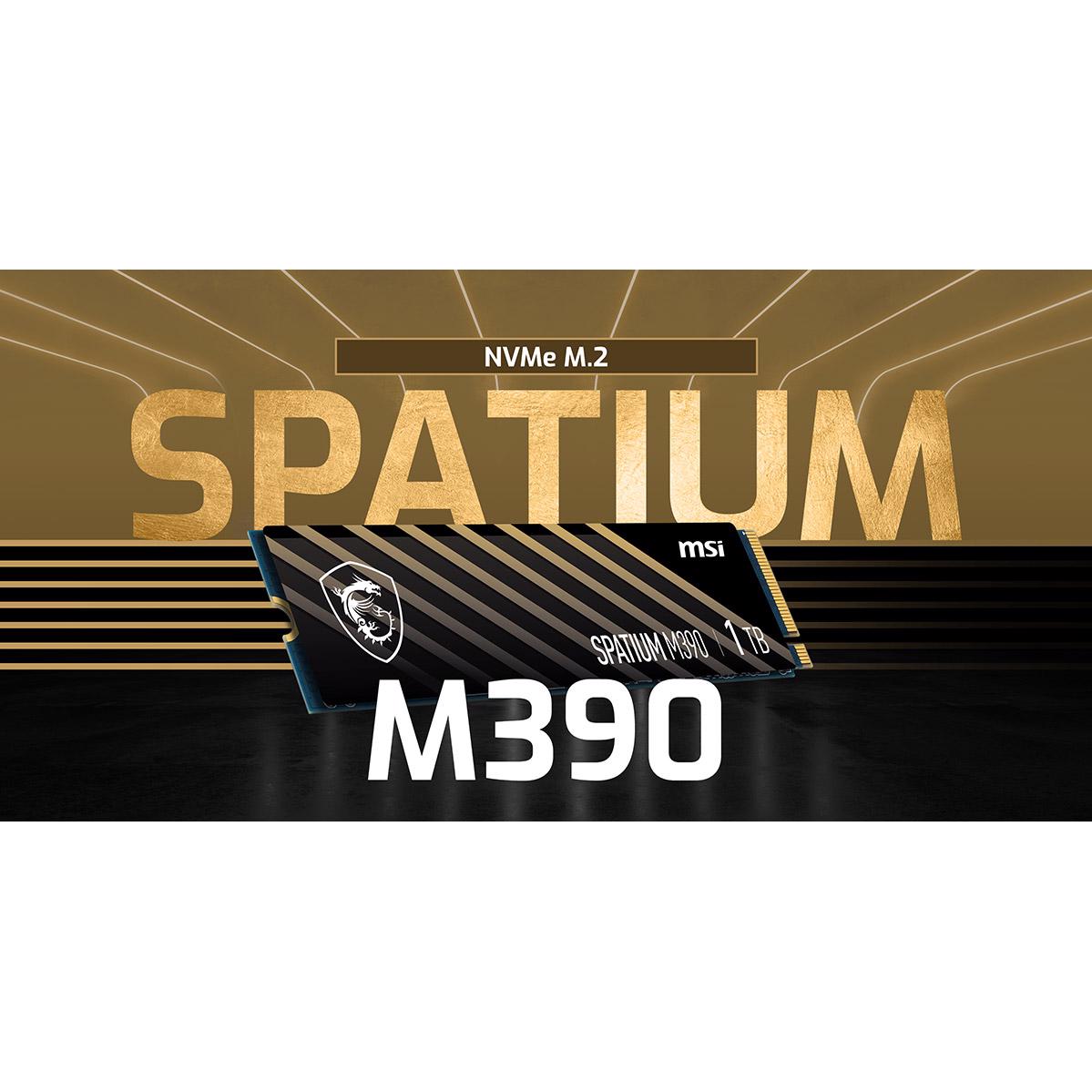 MSI Spatium M390 PCIe Gen3 NVMe M.2 SSD - 1TB | PLE Computers