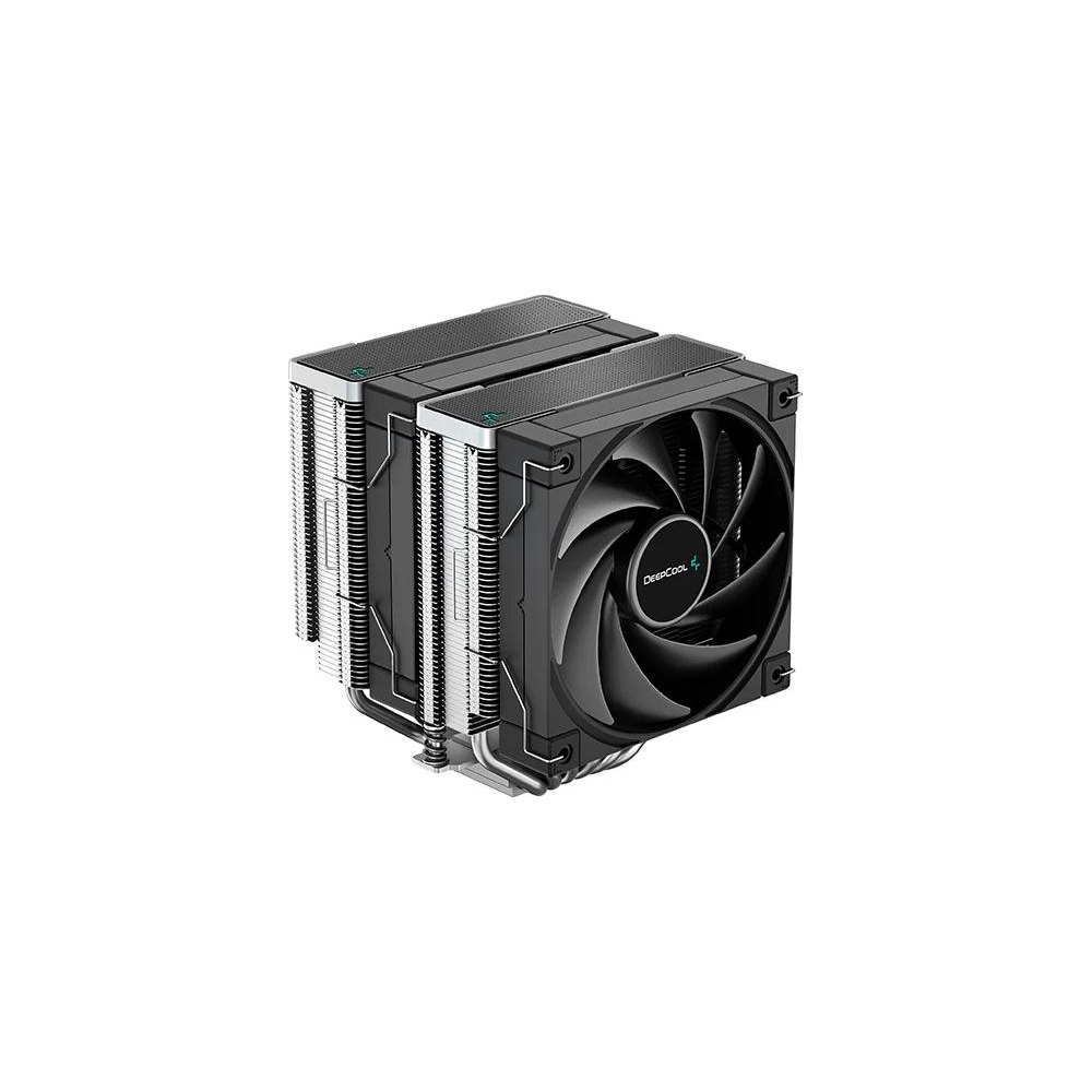 A large main feature product image of DeepCool AK620 Dual-Tower CPU Cooler (Black)