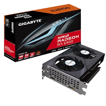 Product image of Gigabyte Radeon RX 6400 Eagle 4G GDDR6 - Click for product page of Gigabyte Radeon RX 6400 Eagle 4G GDDR6