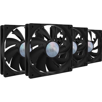 Product image of Cooler Master S12 Silent Fan 120mm Cooling Fan - 4 Pack - Click for product page of Cooler Master S12 Silent Fan 120mm Cooling Fan - 4 Pack